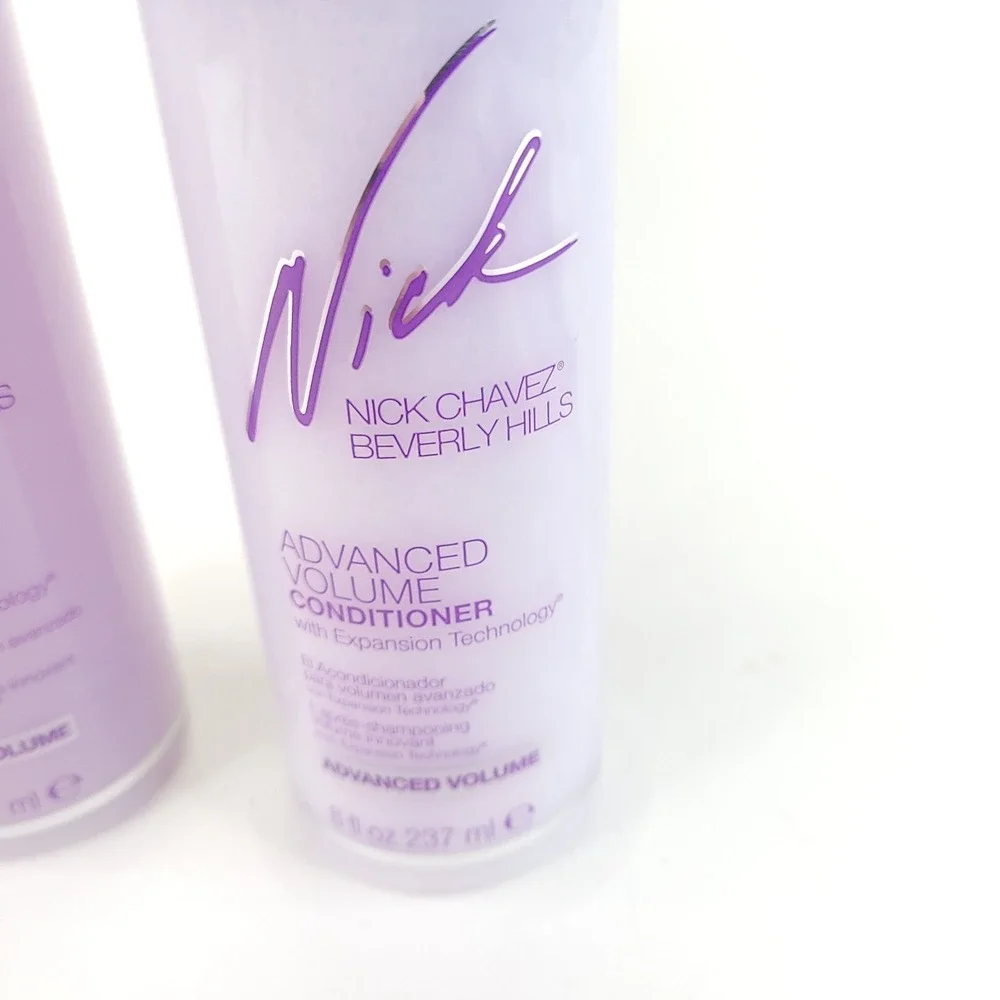 Nick Chavez Advanced Volume Shampoo and Conditioner w/ Expansion Technology 8 oz